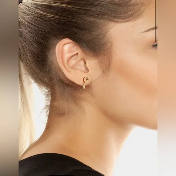 Betsey Johnson SUGAR RUSH LOLLIPOP STUDS - Picture 2 of 2